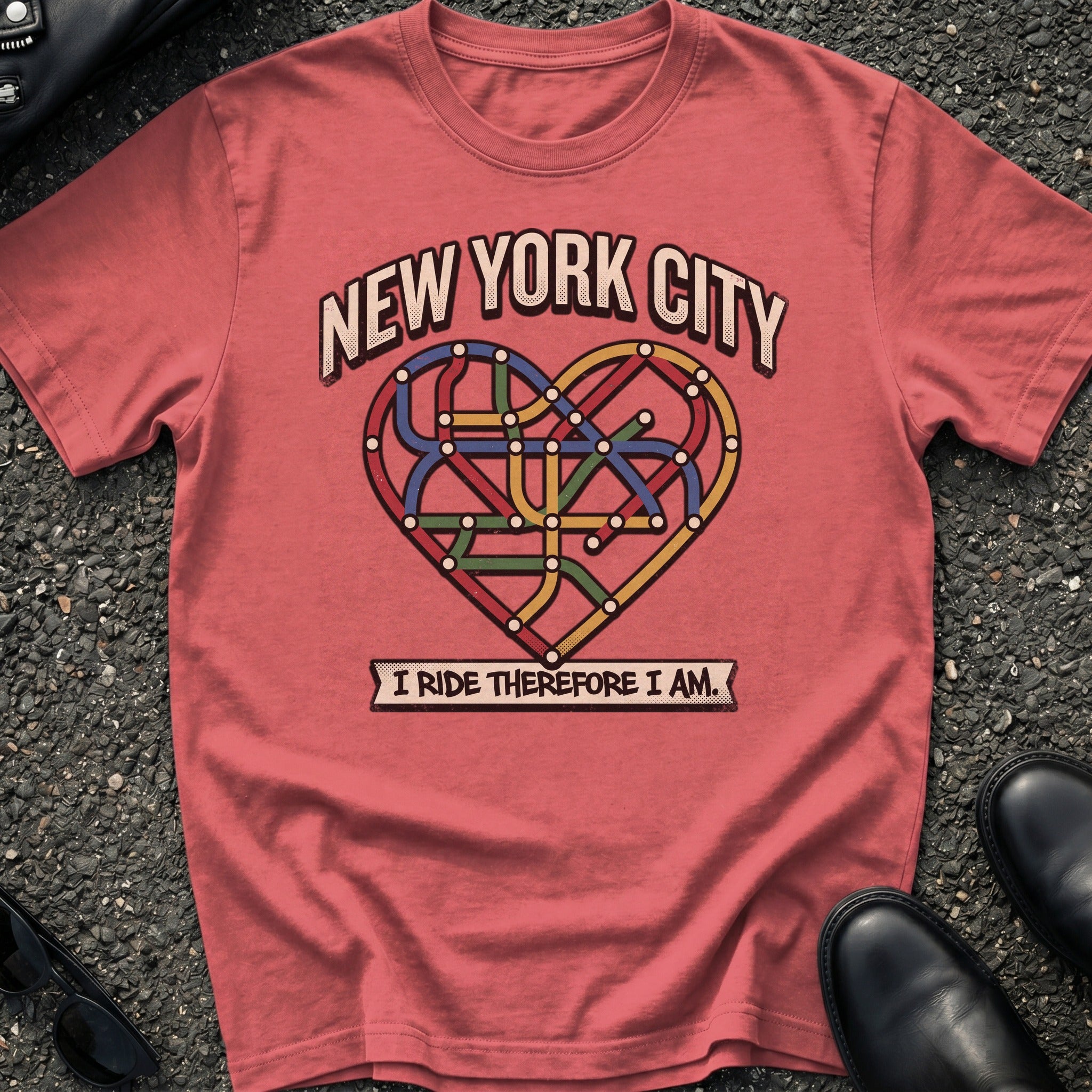 Subway Map Heart T-Shirt