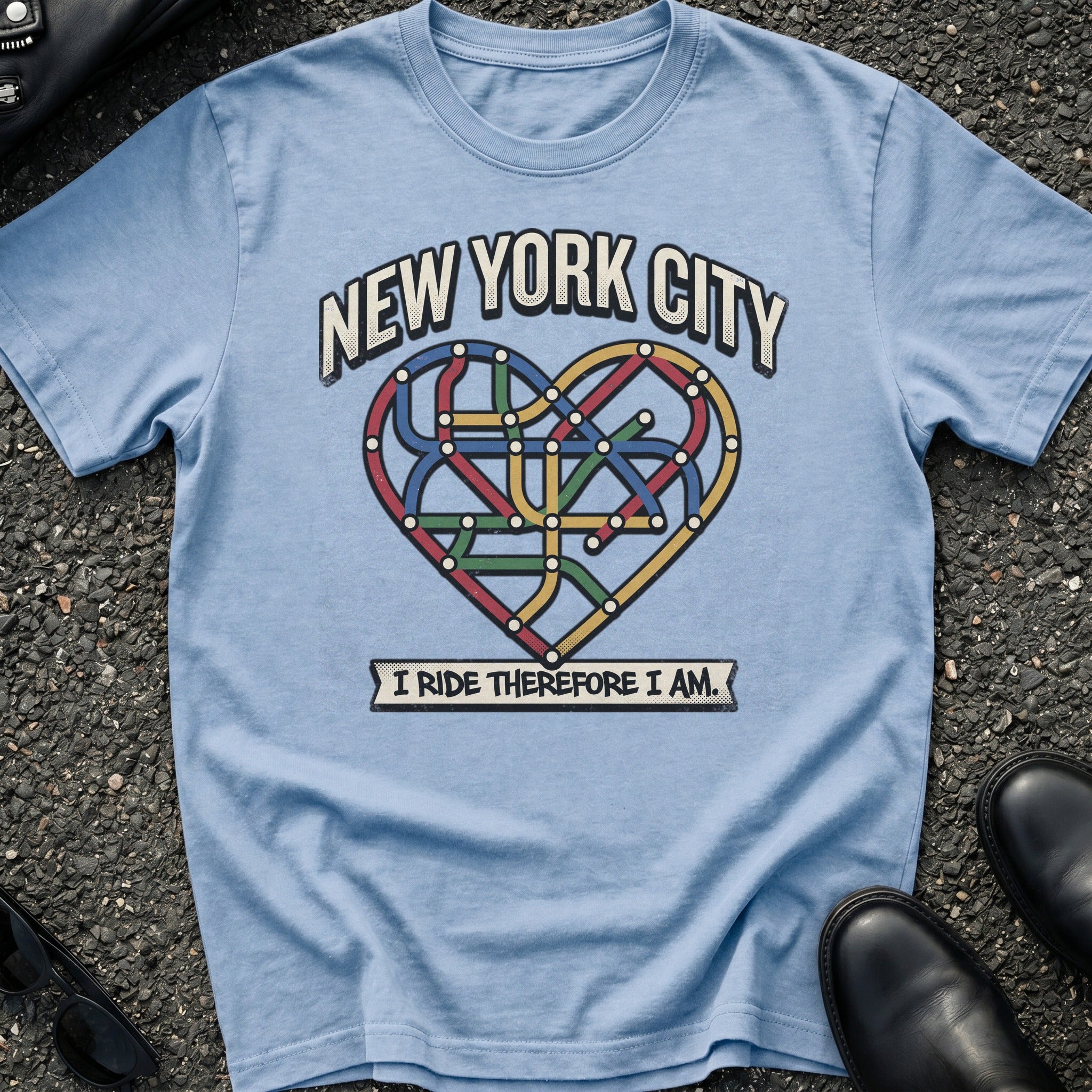 Subway Map Heart T-Shirt