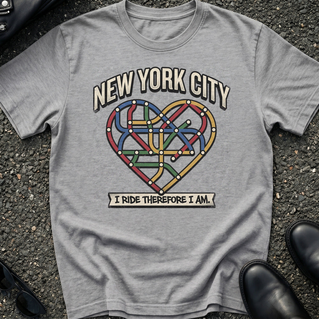 Subway Map Heart T-Shirt