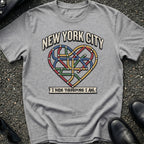 Subway Map Heart T-Shirt