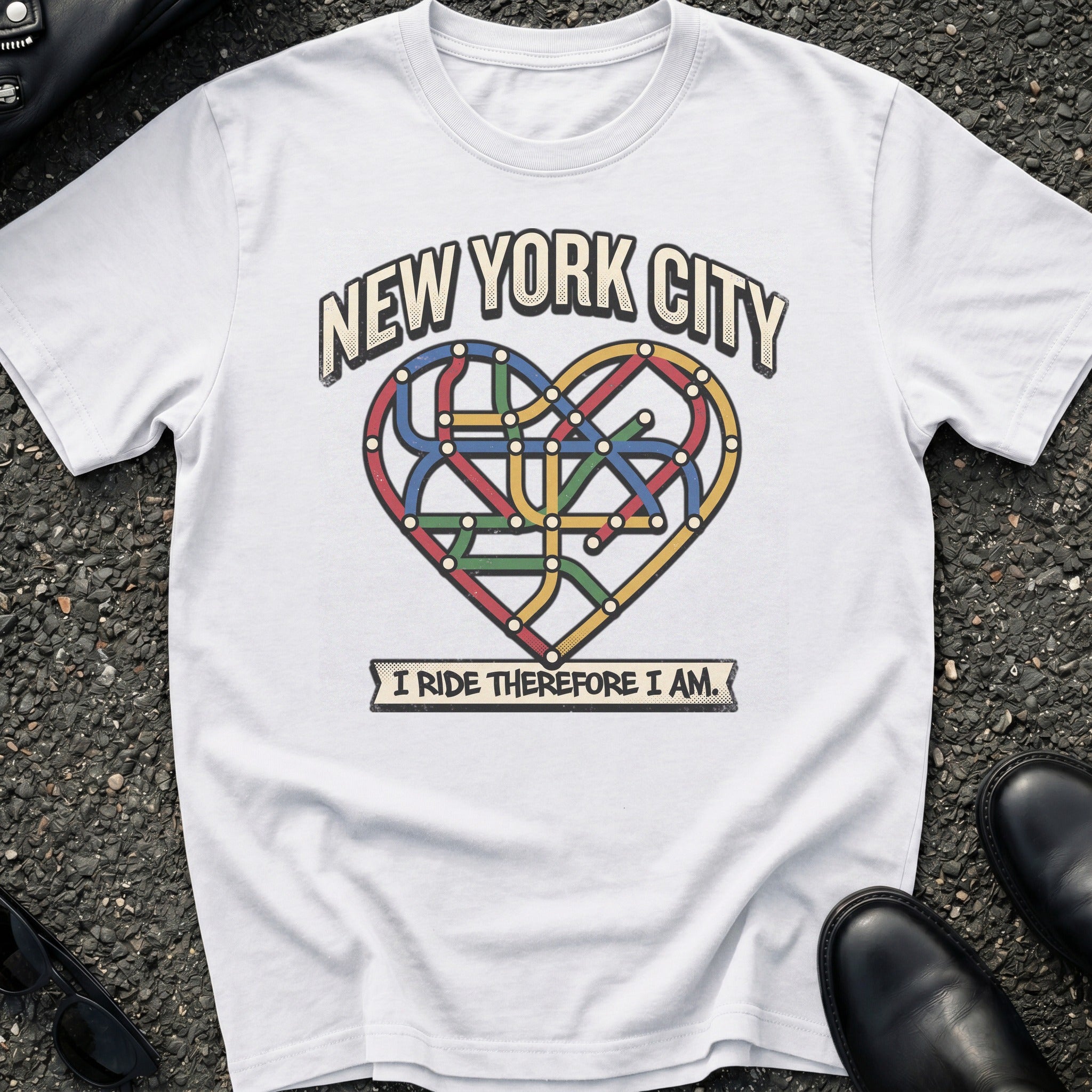 Subway Map Heart T-Shirt