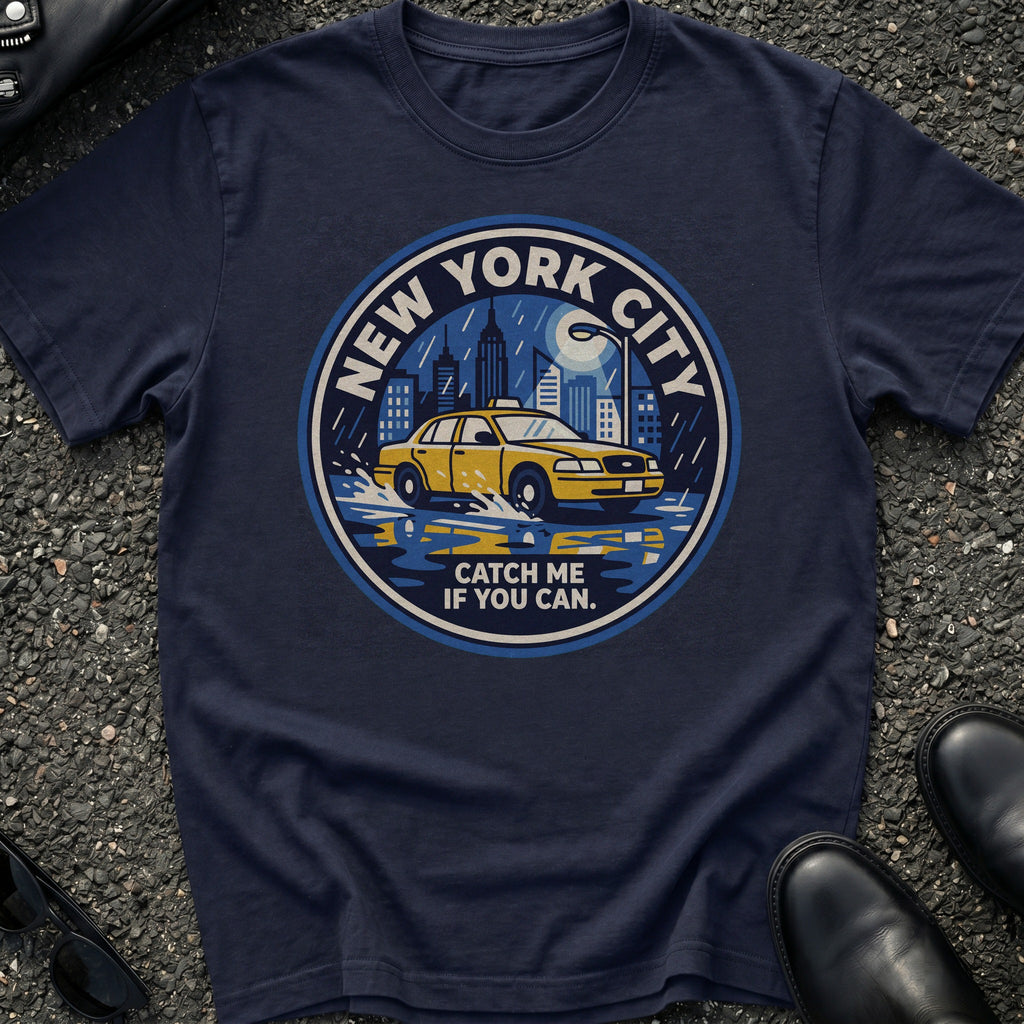 Taxi Rain Night T-Shirt