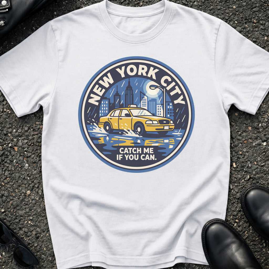 Taxi Rain Night T-Shirt