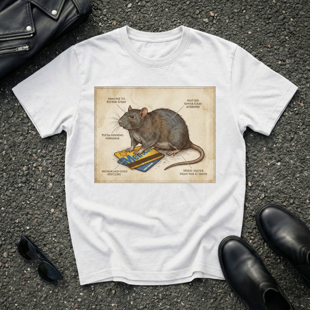 Metro Card Rat T-Shirt